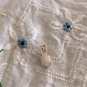 Solid Gold Opal Pendant